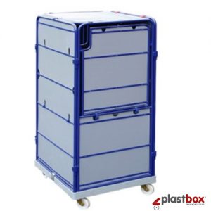 Logistic rollbox plastic base