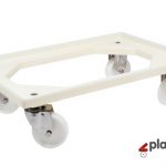 Plastic Trolley-Dolly 9062 BL (stainless steel wheels)