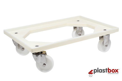 Plastic Trolley- Dolly 9162 BL (stainless steel wheels)