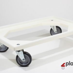 Plastic Trolley Dolly Pur 100 (galvanized wheels)