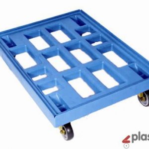 Plastic Pallet Trolley-Dolly 810 x 610 mm(stainless steel wheels)
