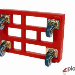 Plastic Pallet Trolley-Dolly 610 x 410 mm(stainless steel wheels)