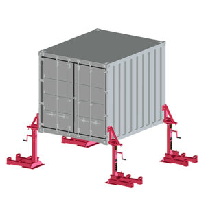 Container support device 32 tons air suspension vehicles