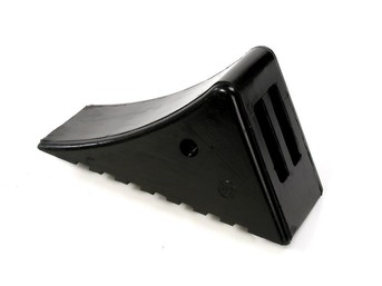 Strong wheel wedge/chock, rubber, black