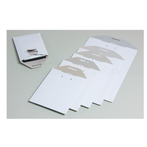White envelope for books