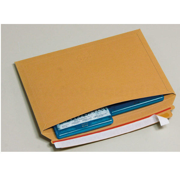 Brown letter envelope with self-adhesive