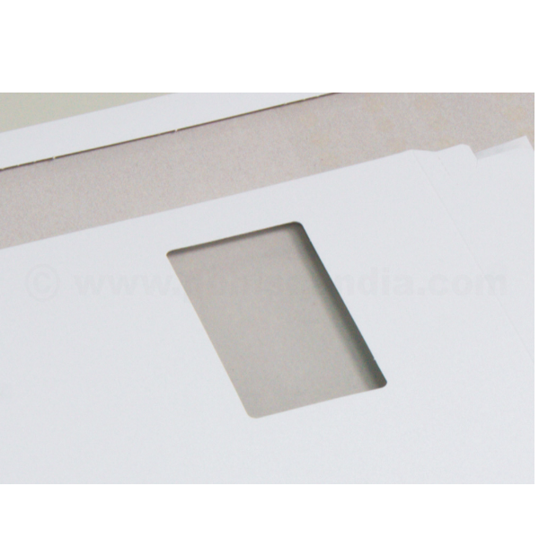 White letter envelope X with window