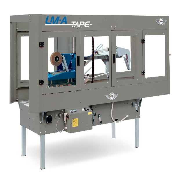 LM-A Tape automatic carton sealer with manual dimensioning