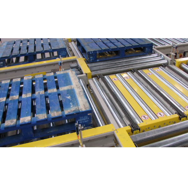 Pallet handling conveyor systems
