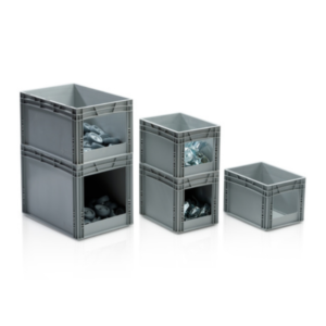 Euro containers with open front
