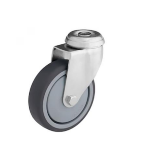 Pressed steel light duty castors series, wheel TPA with thermoplastic rubber tyre