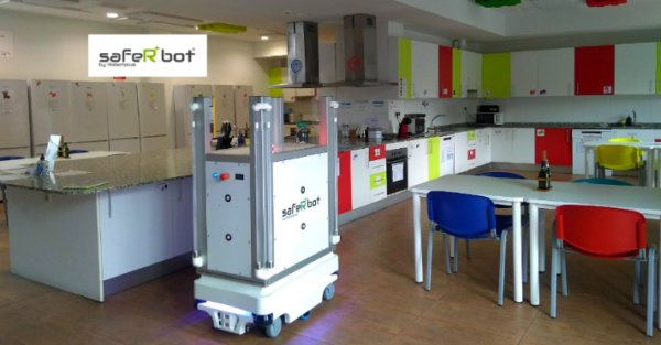 SAFERBOT UV-C disinfection robot 
