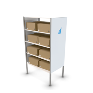 Scallog Dynamic storage shelf